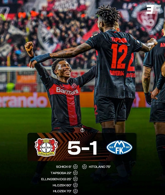 勒沃庫森全勝晉級！歐聯(lián)杯16強(qiáng)門票已拿下